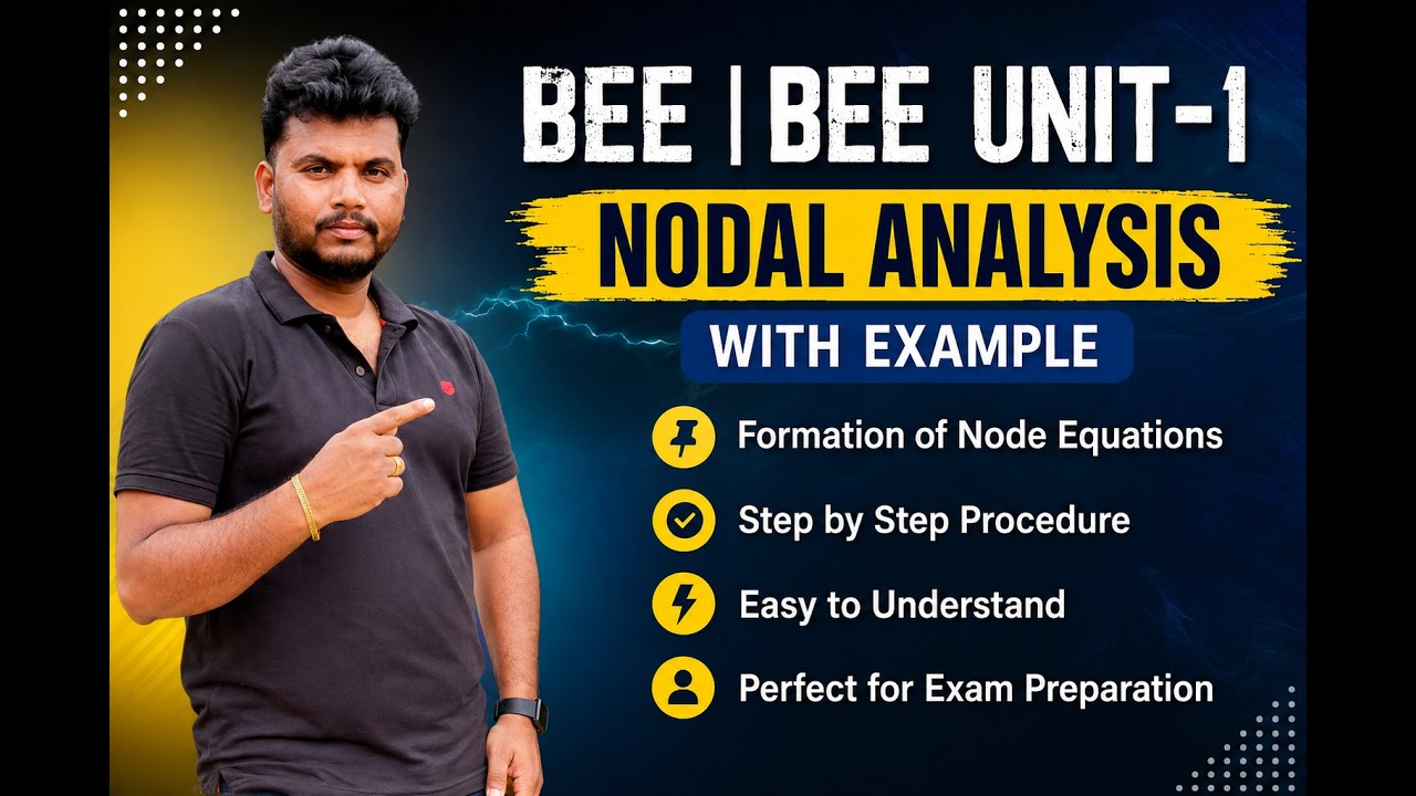 BEE | BEE unit-I |Nodal Analysis with example |Nodal analysis with example