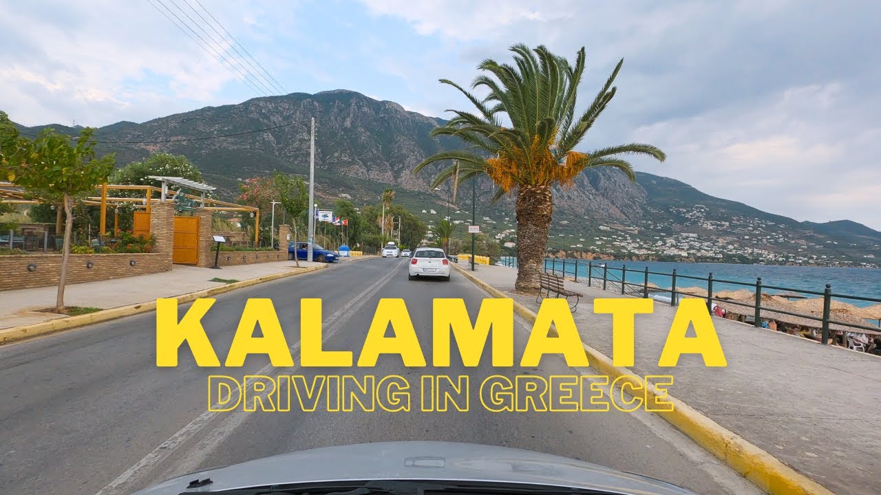 Driving in Greece: From Kalamata to Kitries (Peloponnese) | 4K 50fps