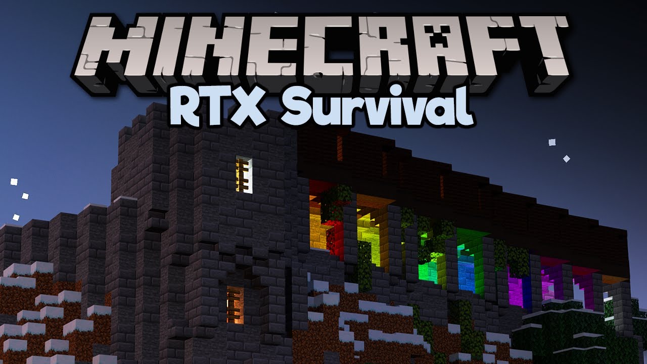 Building A Castle with Rainbow Lighting! ▫ Minecraft RTX Survival S2 [Part 13]