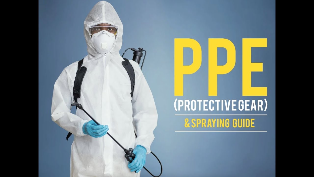 After watching the Toxic Harvest Documentary, how does one protect oneself when spraying?
