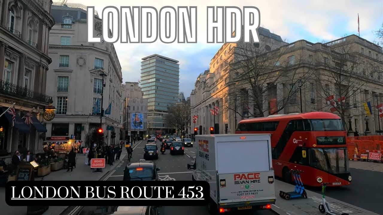 Sunset London Bus Ride Enjoy the Colours in 4K 60 HDR