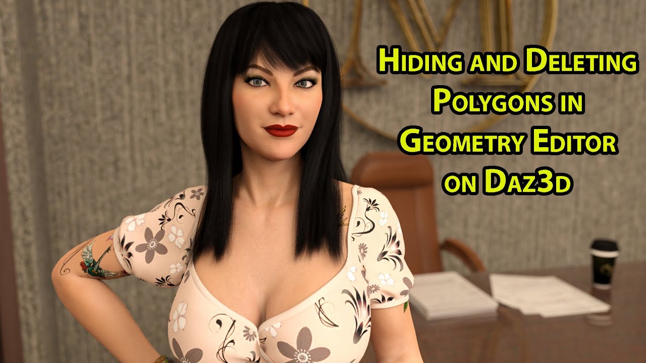 Hiding and Deleting Polygons in Geometry Editor on Daz3d