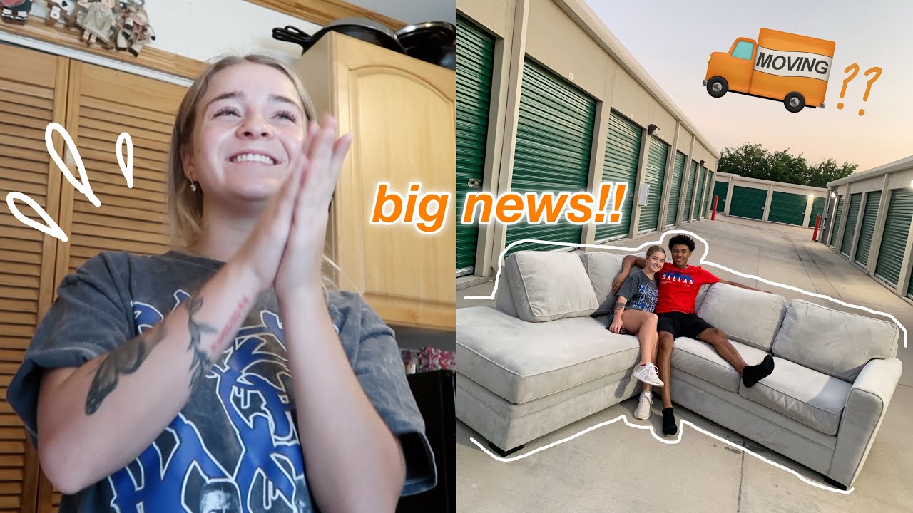I HAVE BIG NEWS!! + we bought a couch?? | moving ep. 1
