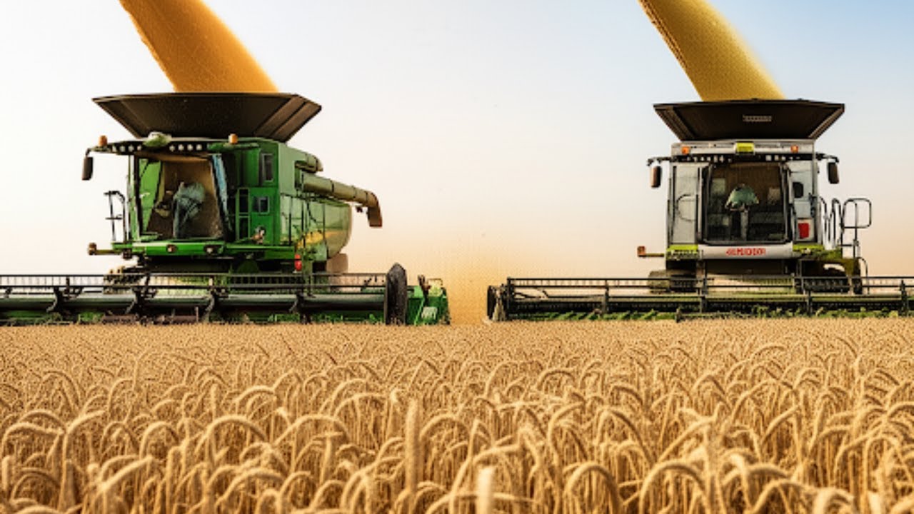 John Deere X9 & CLAAS LEXION 8900: Harvest Kings Duel!