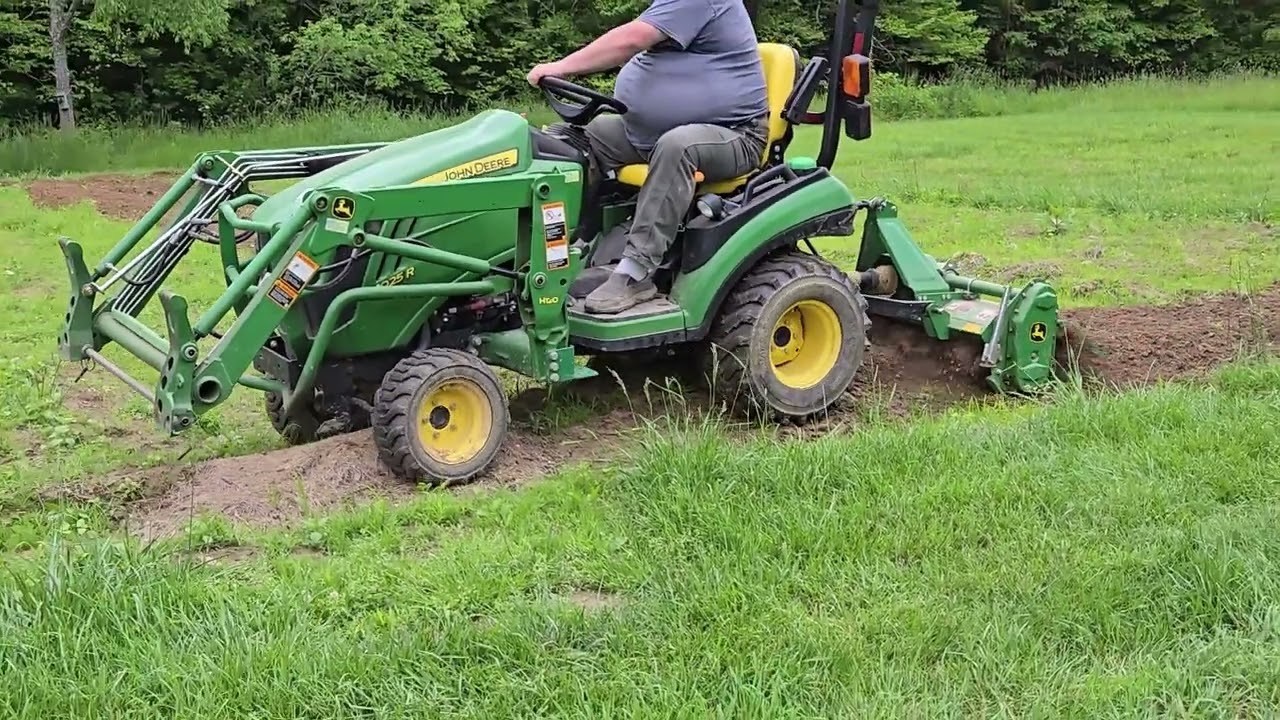 Tilling the Gardens with the JD 1025R
