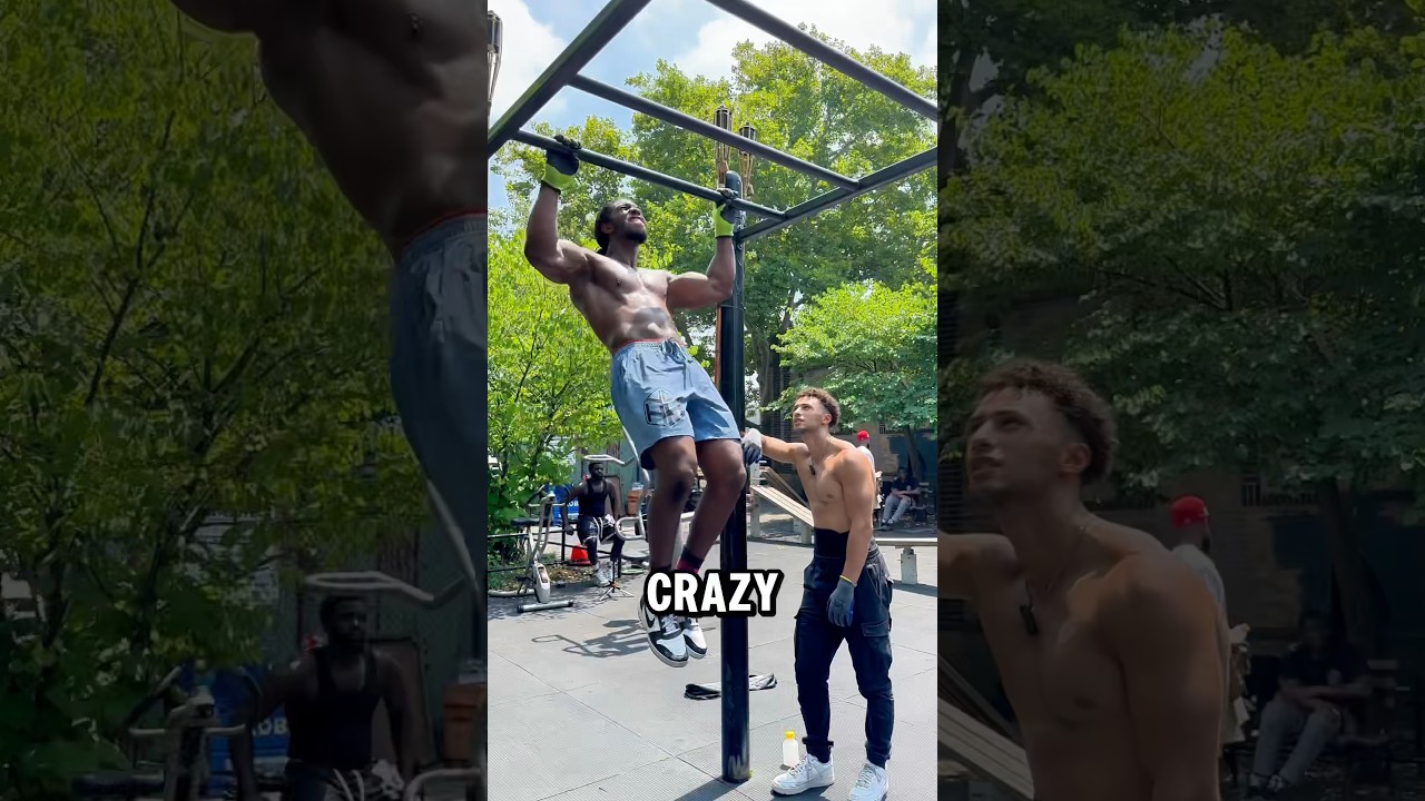HE DID 50 PULL-UPS UNBROKEN FOR $1,000💪🏽‼️