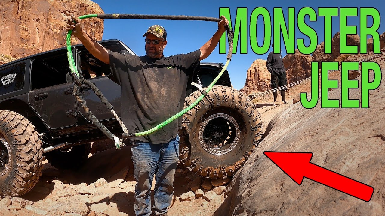 Dragging A Giant Jeep Out Of Cliffhanger