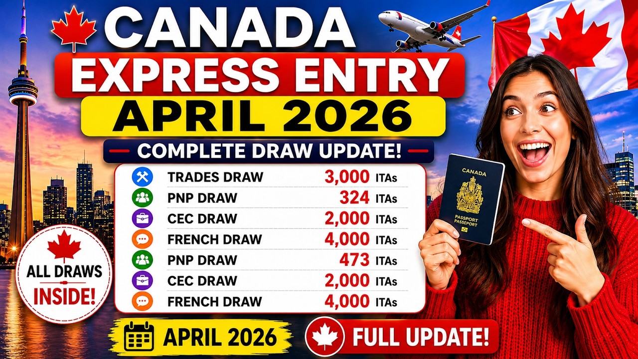 Canada Express Entry BIG Draw Updates | April 2026 Full Express Entry Update