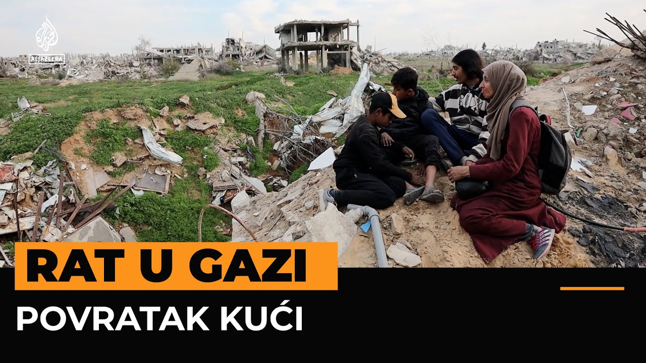 Palestinska majka vraća se u uništeni dom u Sjevernoj Gazi