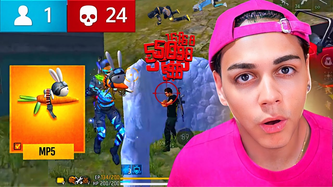 FREITAS HUMILHOU COM A MP5 DE CENOURA! 🥕😱 24 ABATES + BOOYAH INSANO 🔥