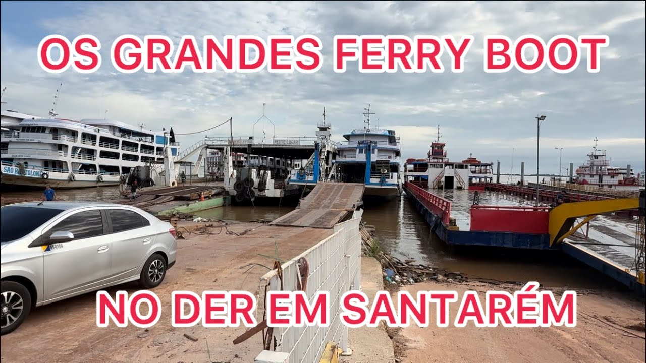 VEJA A QUANTIDADE DE FERRY BOOT GRANDES EMBARCAÇÕES QUE AGORA NO DER EM SANTARÉM!