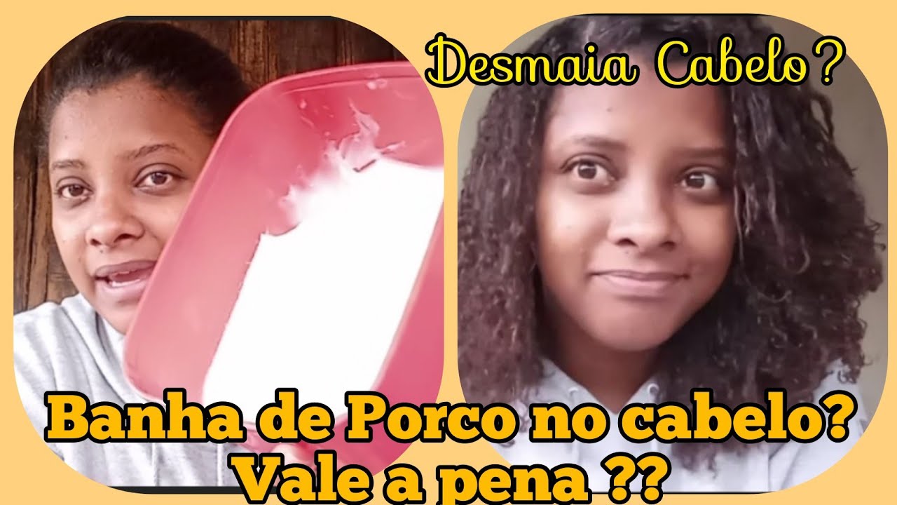 Testei Banha de Porco no Meu Cabelo || Umectação
