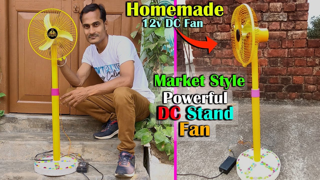 How to Make a Market Style DC Stand Fan at Home / घर में बनाओ DC फैन 12v 775 motor से / Stand Fan