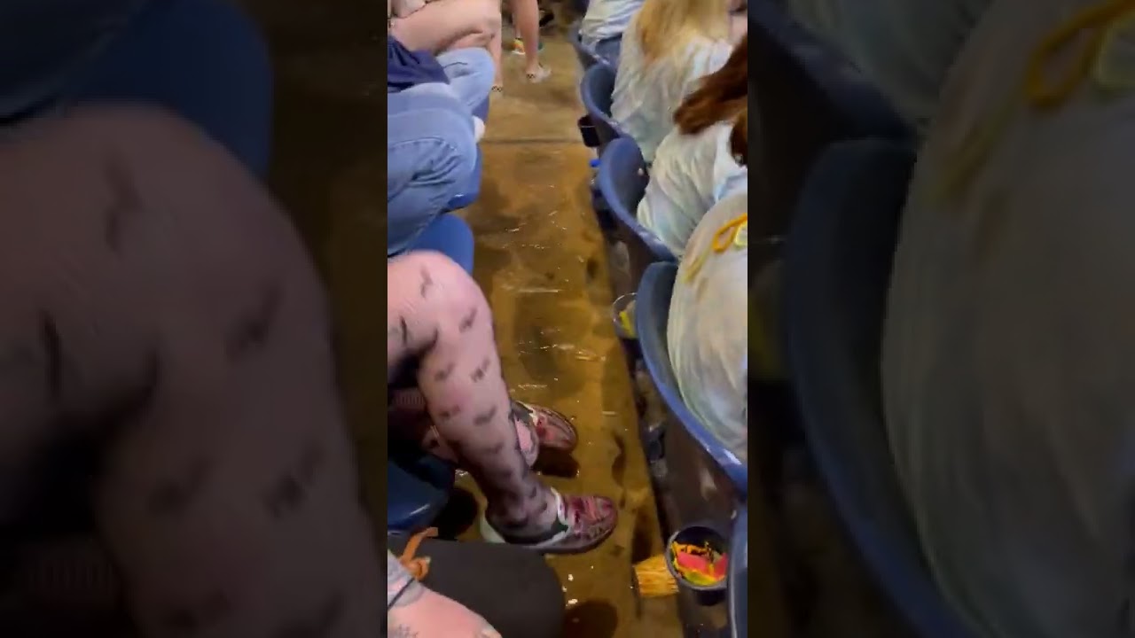Concert Venue Flooded With Water On Floor