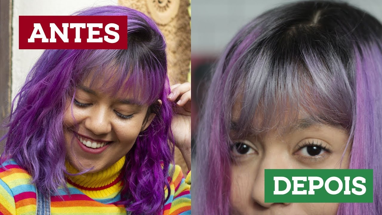 Como desbotar o cabelo sem descolorir?