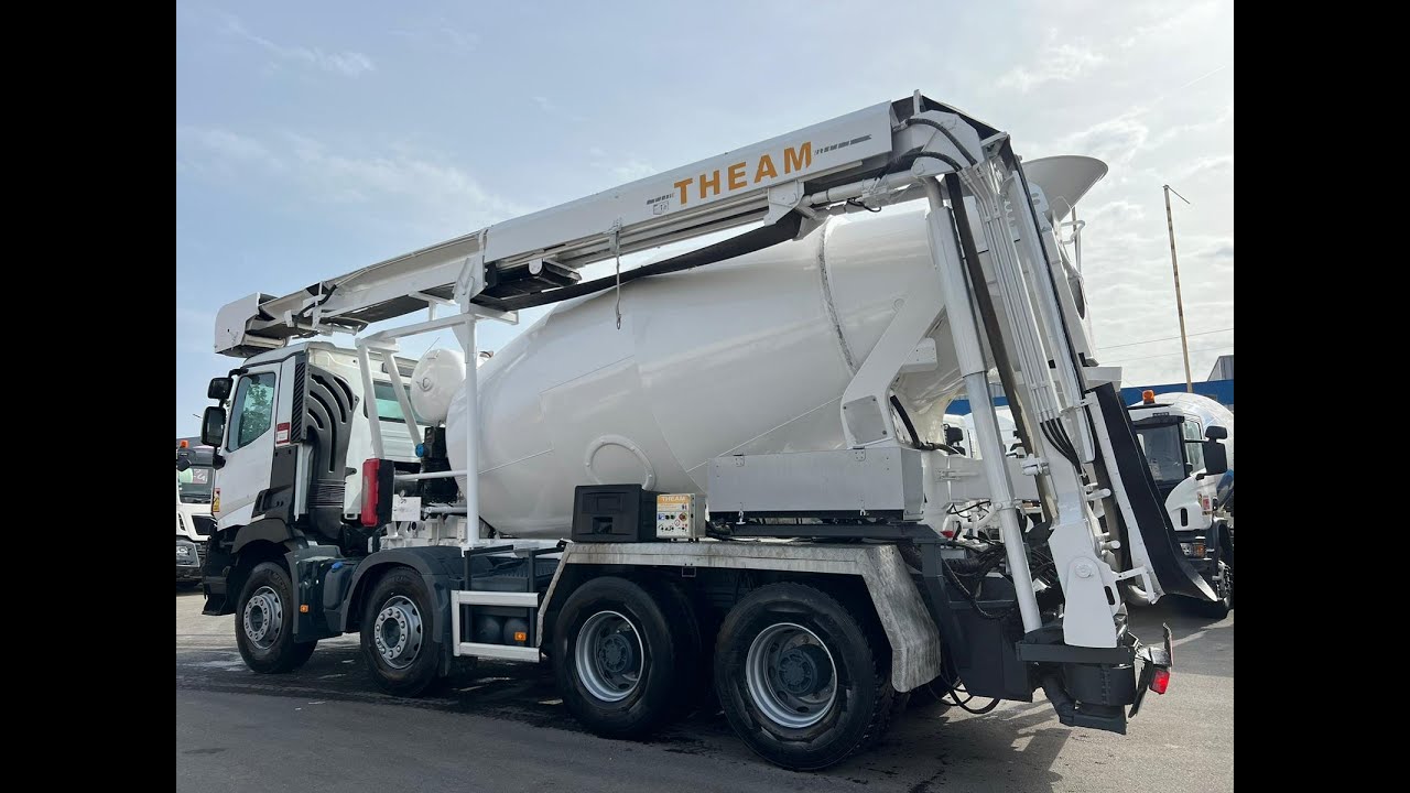 Bétonnière Renault C430 / Cuve 9m3 Stetter avec tapis Theam / Année 2015