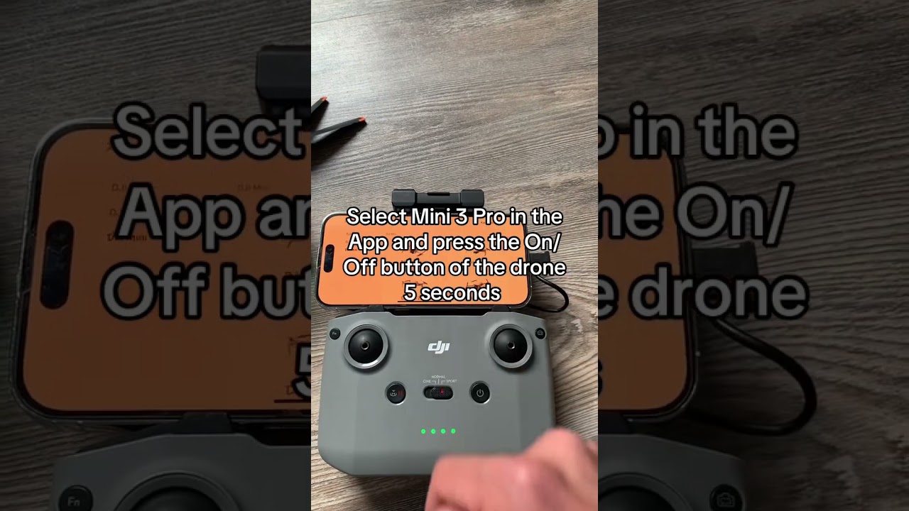 How to connect the Dji Mini 3 Pro with the controller (RCn1) tutorial #djimini3pro