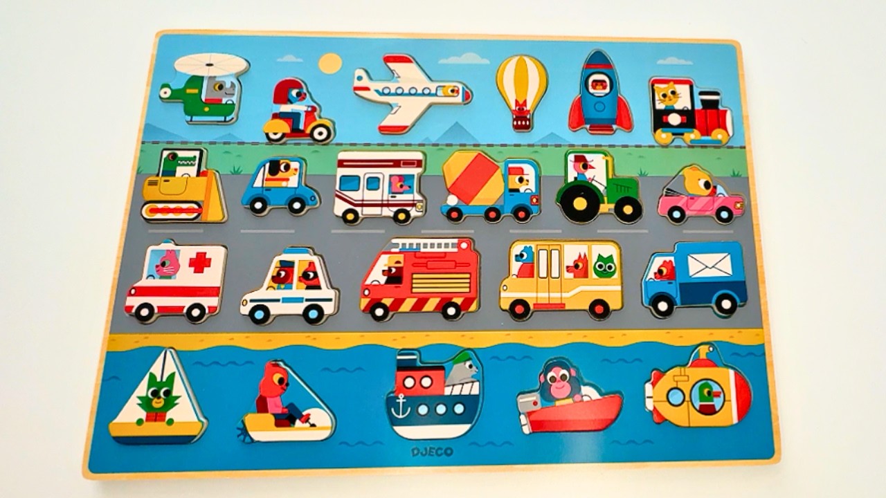 Transportation Puzzle | Learn the Vehicles