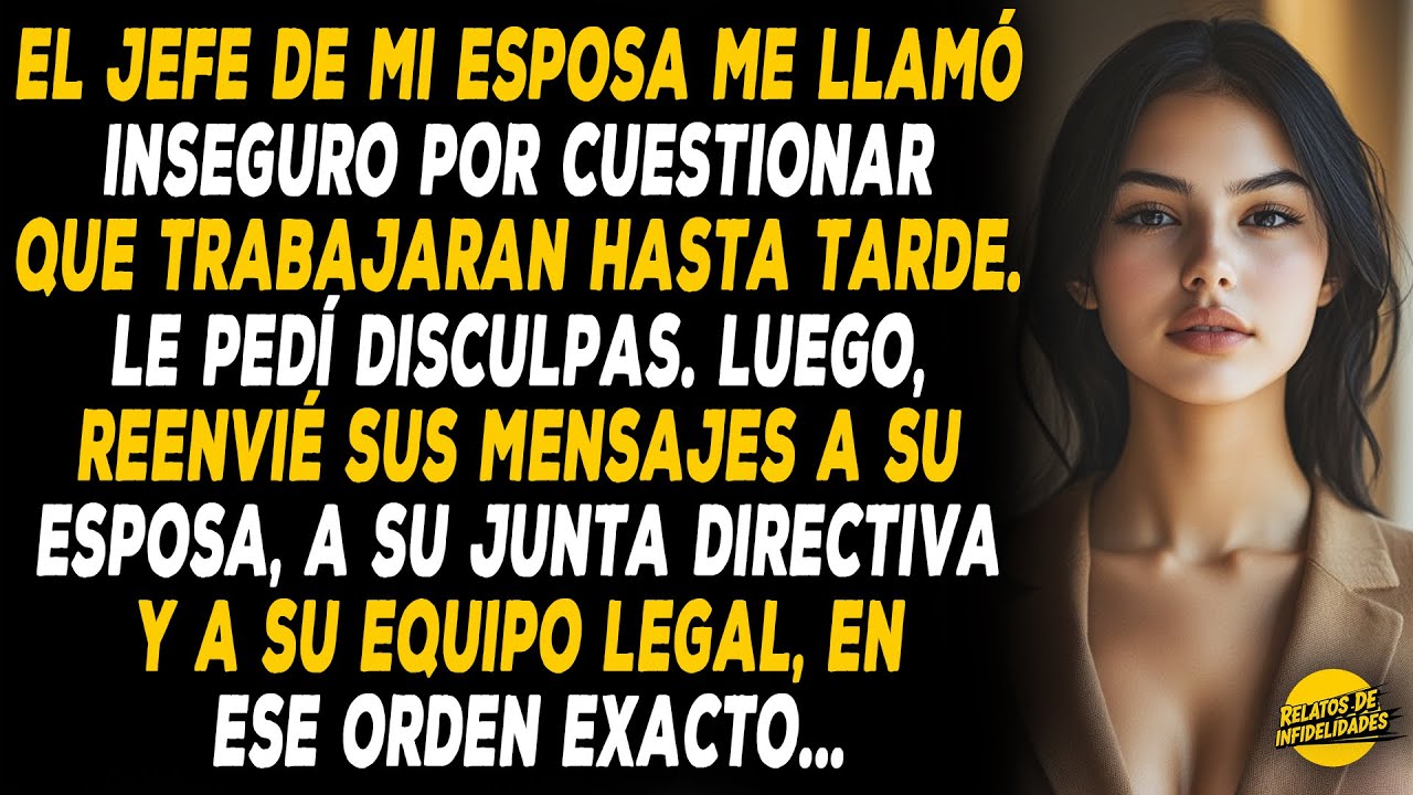 El Jefe De Mi Esposa Me Llamó Inseguro Por Cuestionar Que Trabajaran Hasta Tarde. Me Disculpé...