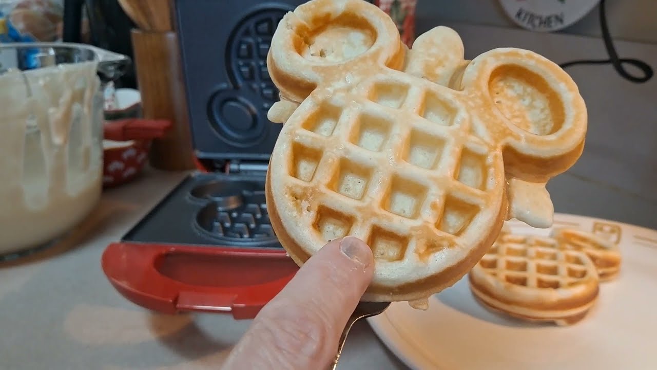 Mickey Mouse Waffle Maker Unboxing! Home Made Disney Mickey Mouse Waffles!