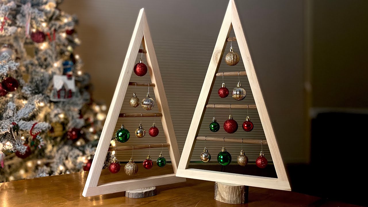 Tabletop Christmas Tree from Scrap Wood | DIY | Home Decor | Weekend Project #woodworking