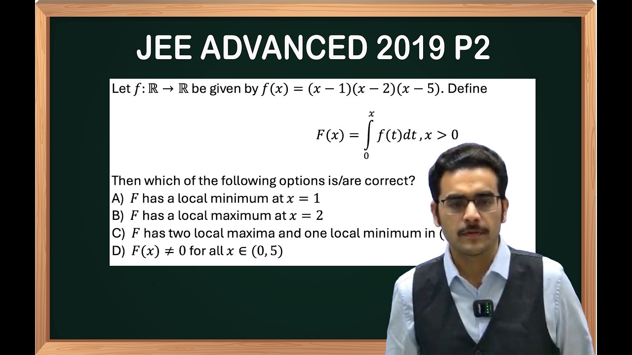Maxima Minima JEE ADVANCED PYQ 2019 Paper 2