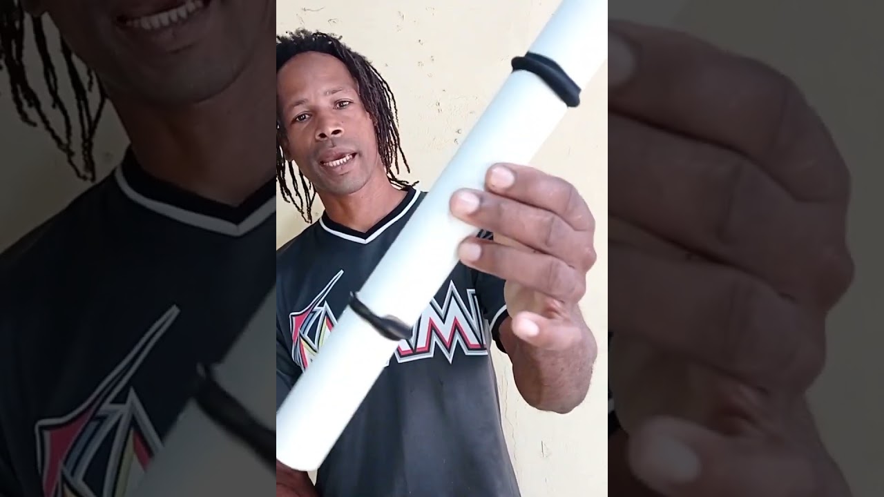 mira como se hace un bambú con tubo PVC paso a paso