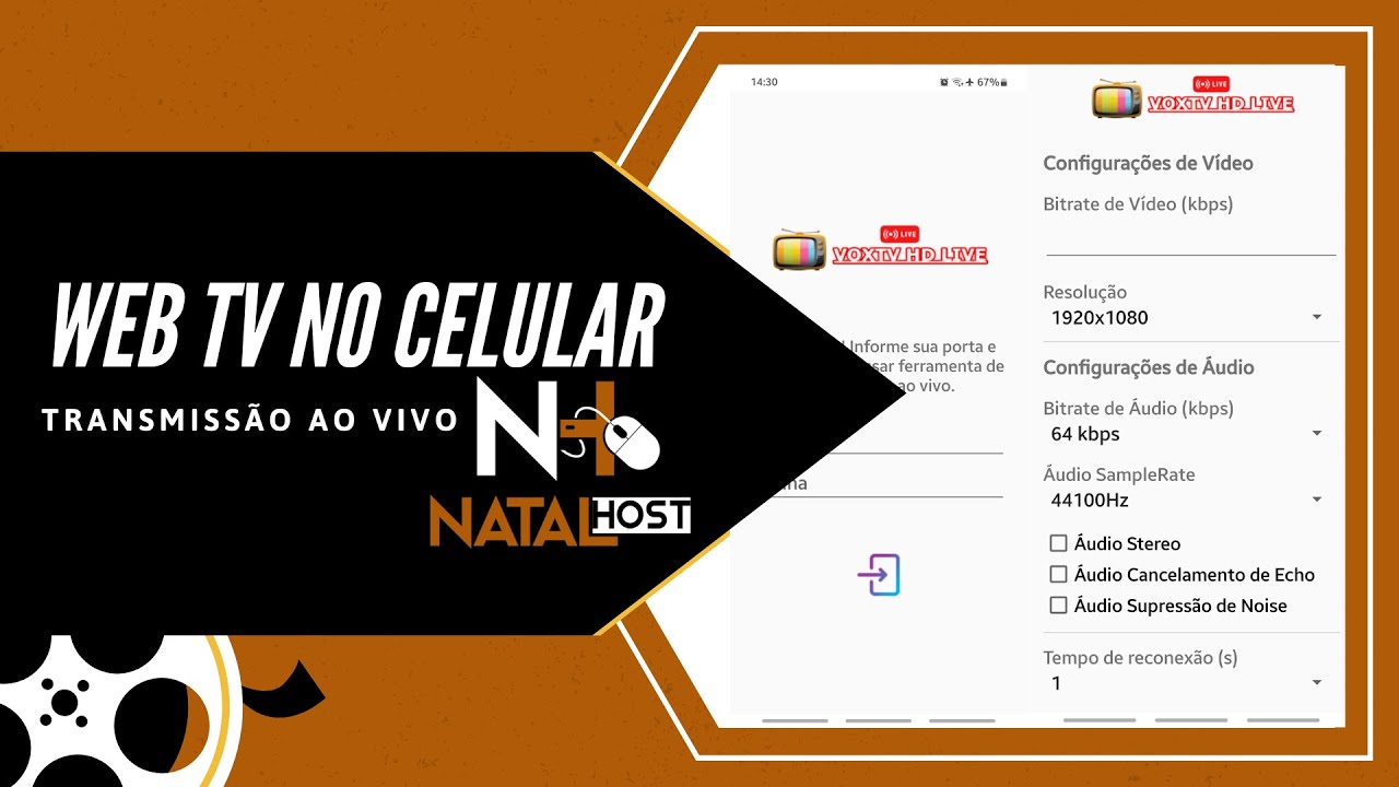 Transmissão Ao vivo Com Efeitos, Aplicativo Completo Para Transmissão da WEBTV no Celular