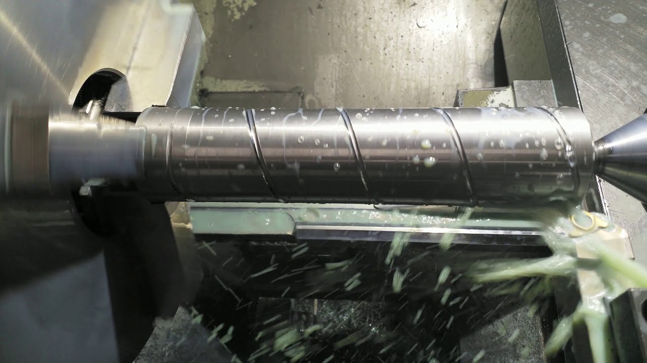 MAS CNC Lathe - spiral lubrication groove
