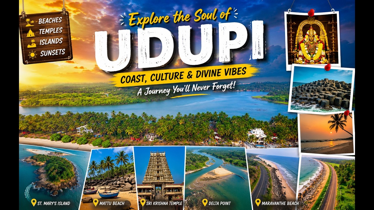 I NEVER Expected Udupi to be THIS Beautiful! 🤯 (St. Mary's Island, Krishna Temple, Maravanthe Beach)