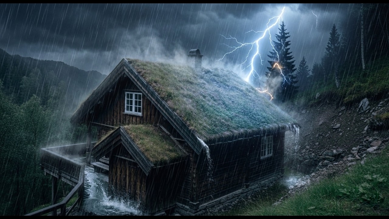 Perfect Rain Sounds for Sleeping | Intense Rainstorm Ambience for Deep Sleep & Relaxation (3 Hours)