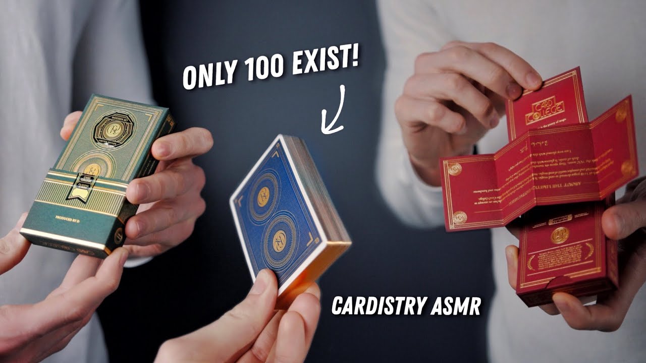 Cardistry ASMR // РАСПАКОВКА некоторых из САМЫХ РЕДКИХ колод ВСЕХ ВРЕМЁН!!