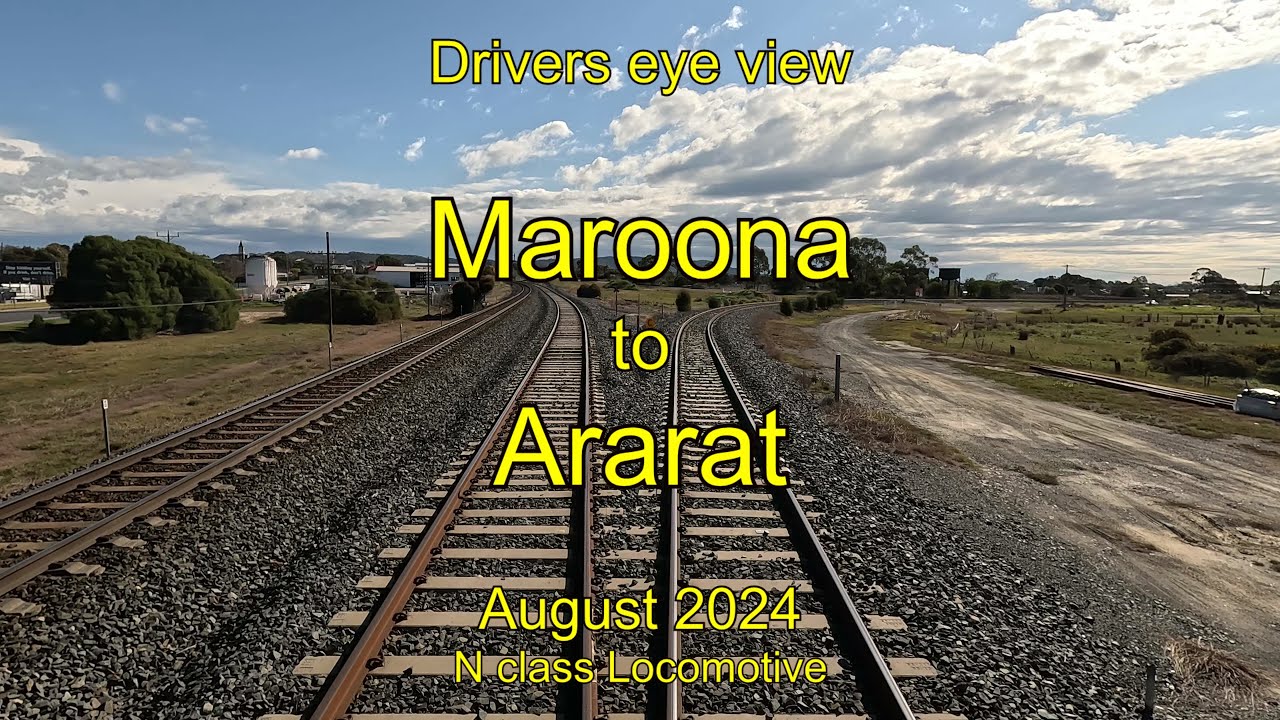 Drivers eye view, Maroona to Ararat, Aug 2024