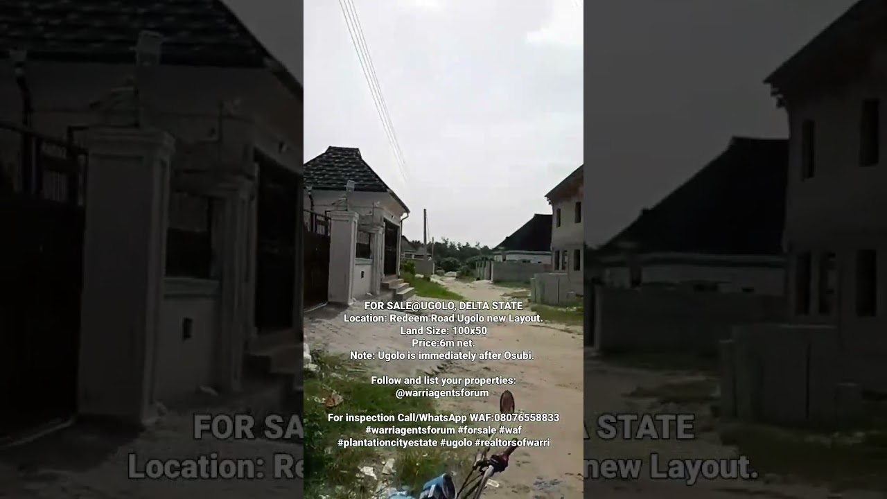 FOR SALE@UGOLO(Warri axis), DELTA STATE. #forsale #waf #warriagentsforum #landforsale #buyme