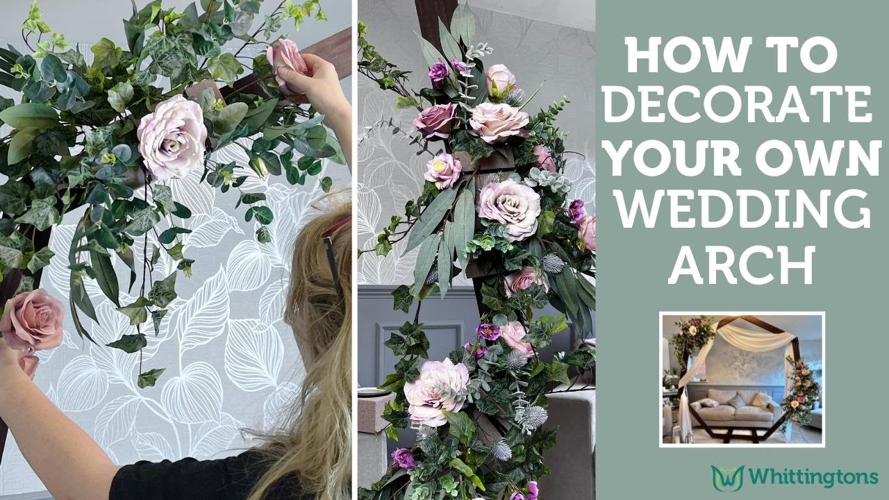 How to Decorate Your Own Wedding Arch - Wedding Arch Decor With Artificial Flowers!