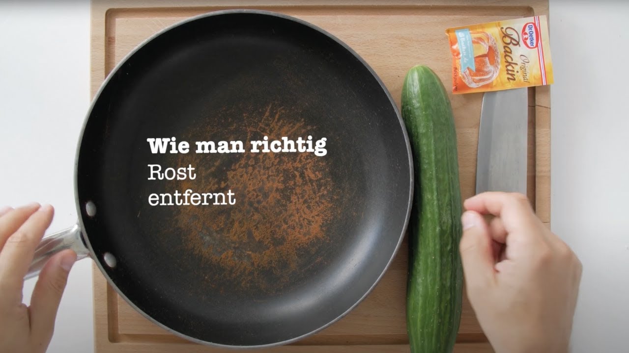 wie man richtig... NATÜRLICH ROST ENTFERNT (Lifehack)
