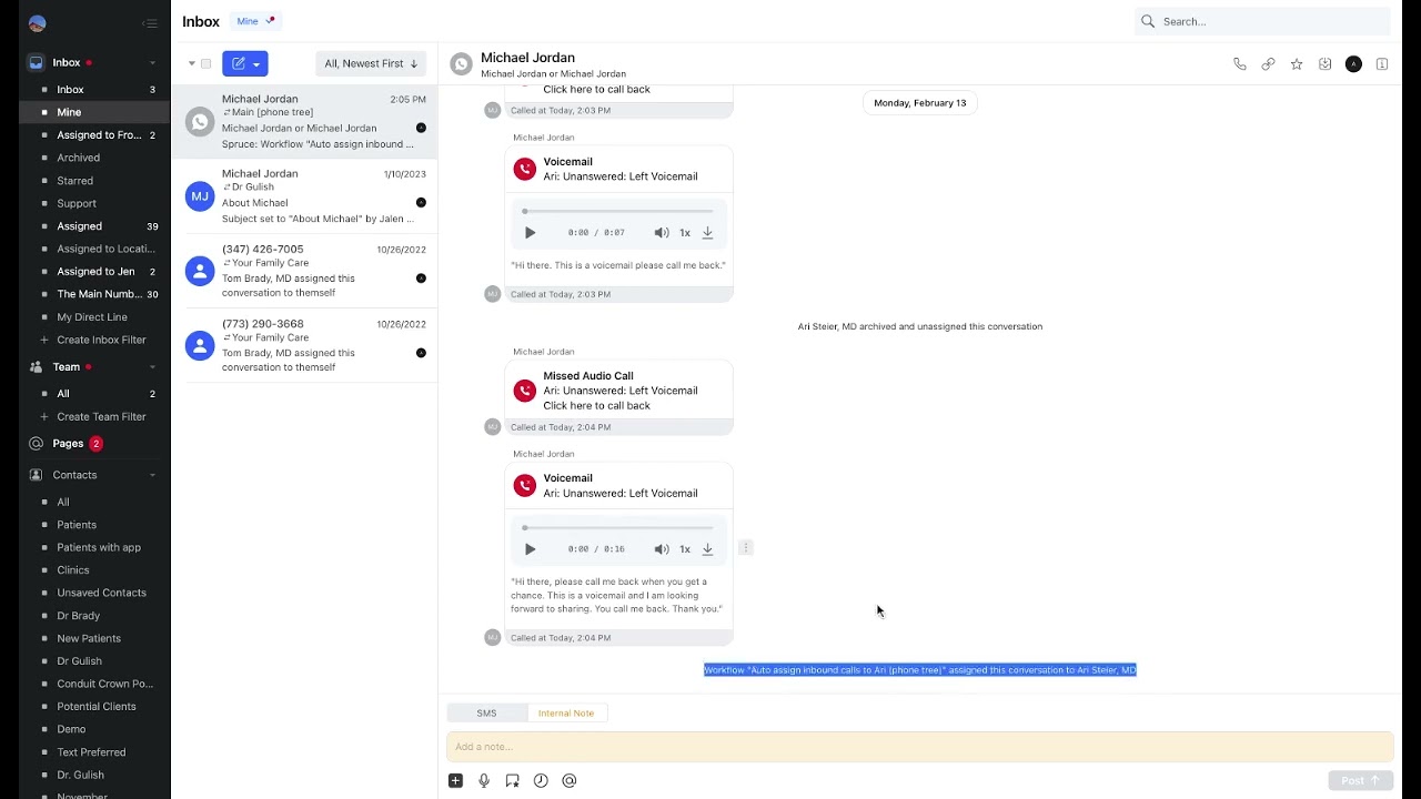 Workflow Automation: Assignment based on phone tree