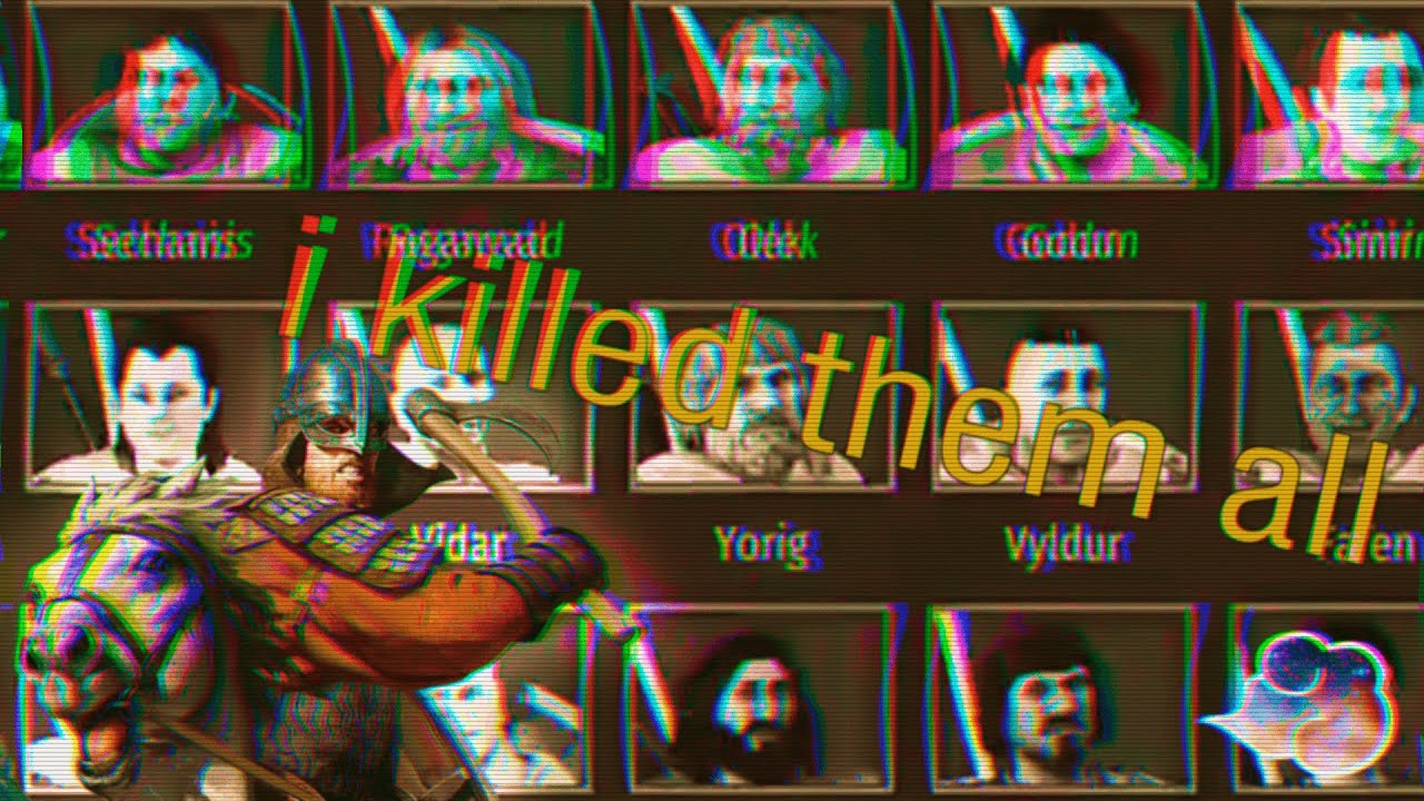 I killed them all…