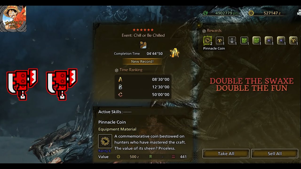 SWITCH AXE DUO RUN - CHALLENGE QUEST - EVENT: CHILL OR BE CHILLED 4'44