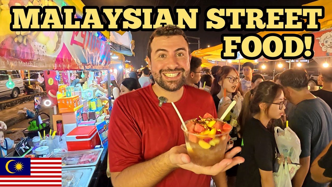 Kuala Lumpur’s Largest Street Food Market! Foreigners Try Malaysian Food 🇲🇾