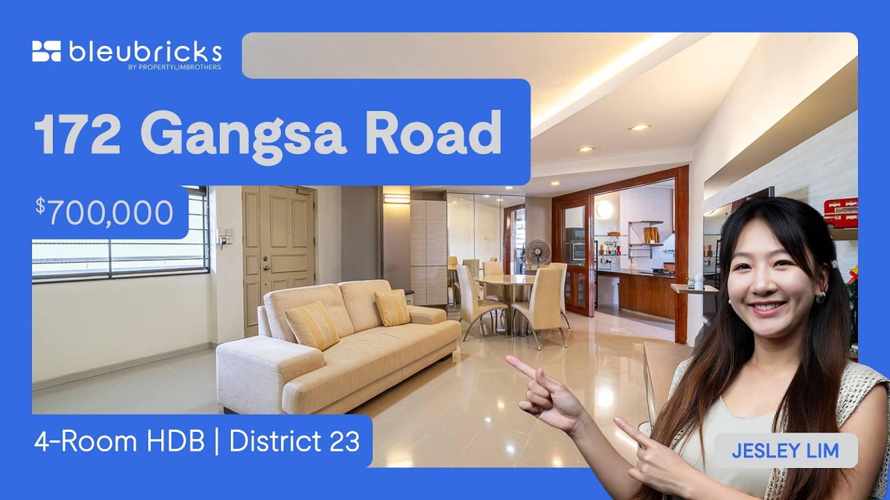 Жилой дом HDB в Сингапуре | 172 Gangsa Road | 4-комнатная квартира HDB | 750 000 долларов | bleub...
