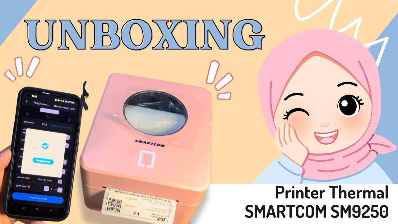 UNBOXING -Cara Pakai Printer Thermal SMARTCOM SM9250 