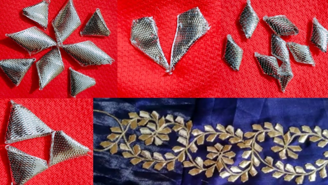 अब घर बैठे बनाना सीखिए गोटा पत्ती  || how to make gota patti leaves || Rajasthani Gota Patti work ||
