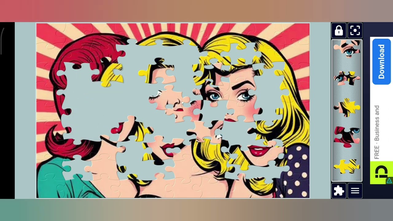 Beautiful young ladies🌈✨||Fun with puzzles🧩||Puzzles Art🧩||