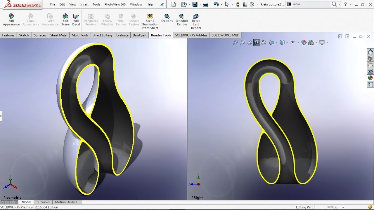 Master the 'Klein Bottle' in SOLIDWORKS 2016 | Comprehensive Step-by-Step Guide for CAD Enthusiasts