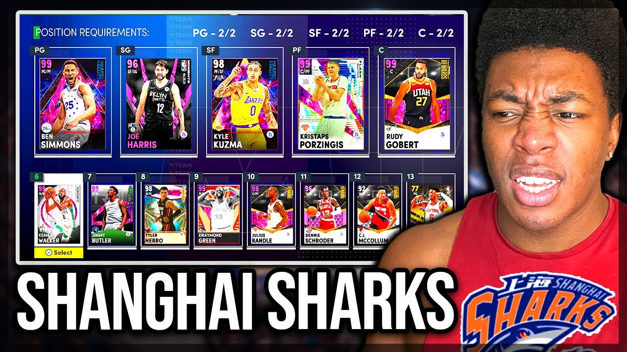 I USED THE SHANGHAI SHARKS IN MyTEAM.....AND THIS HAPPENED - NBA 2k21 SQUAD BUILDER.
