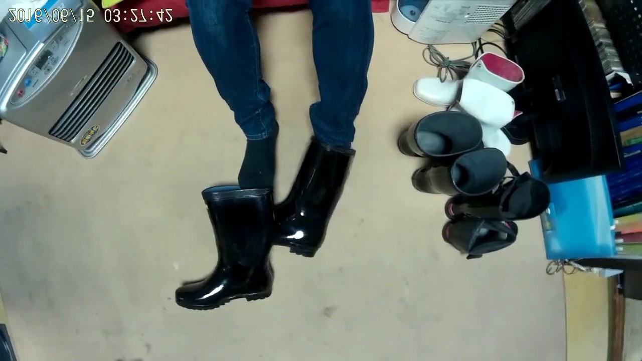 Rain Boots・okamoto Black GumBoot