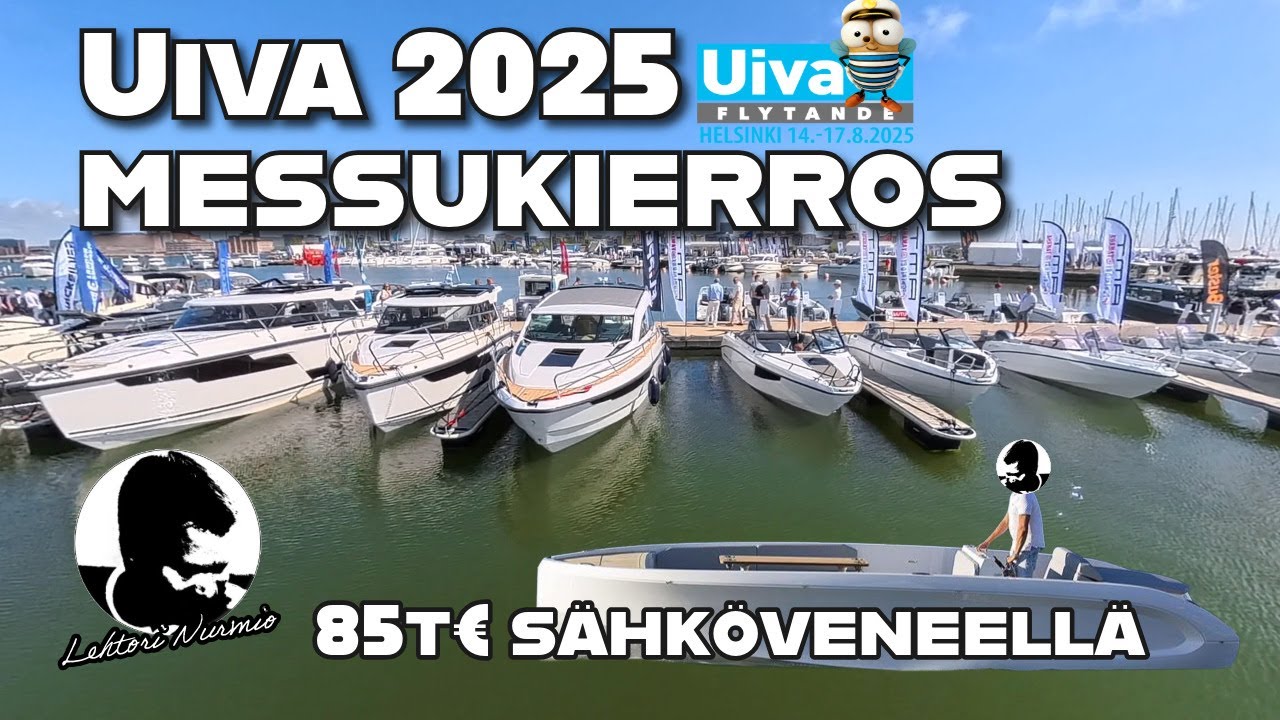 UIVA 2025 venemessujen esittelykierros 85t€ sähköveneella!
