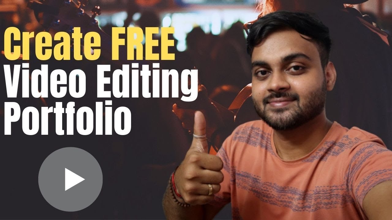 Create Free VIDEO EDITING Portfolio! Full Tutorial