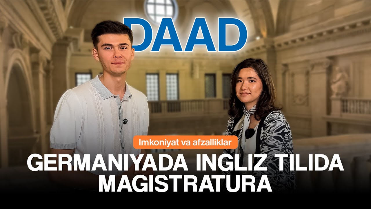 DAAD granti orqali  Germaniyada Magistratura | Ingliz tilida bepul o‘qish